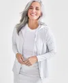 Style & Co Petite Zip-front Long-sleeve Hoodie, Created For Macy's In Berried Treasure