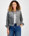 Style & Co Women's Corduroy Classic Long-sleeve Jacket, Created For Macy's In Gray
