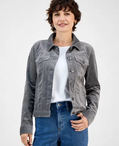 STYLE & CO PETITES CORDUROY JACKET, CREATED FOR MACY'S