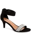 Style & Co Phillys Womens Padded Insole Embellished Evening Heels In Black