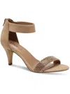 Style & Co Phillys Womens Padded Insole Embellished Evening Heels In Gold