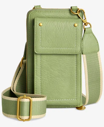 Style & Co Phone Crossbody Wallet, Created For Macy's In Green