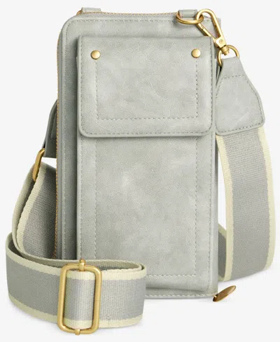 Style & Co Phone Crossbody Wallet, Created For Macy's In Green