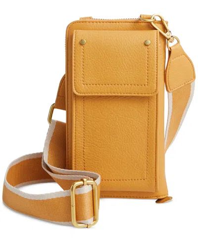 Style & Co Phone Crossbody Wallet, Created For Macy's In Tawny Olive