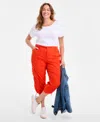 Style & Co Plus Size Cargo Capri Pants, Exclusively At Macy's