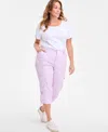 Style & Co Plus Size Cargo Capri Pants, Exclusively At Macy's