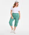 Style & Co Plus Size Cargo Capri Pants, Exclusively At Macy's