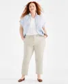 STYLE & CO PLUS SIZE CLASSIC CHINO PANTS, CREATED FOR MACY'S