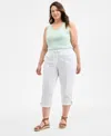 Style & Co Plus Size D-ring Cuffed Capri Pants, Exclusively At Macy's In Multi