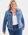 Style & Co Plus Size Denim Jacket, Created For Macy's In Blue