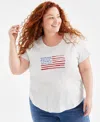 STYLE & CO PLUS SIZE GRAPHIC T-SHIRT, CREATED FOR MACY'S