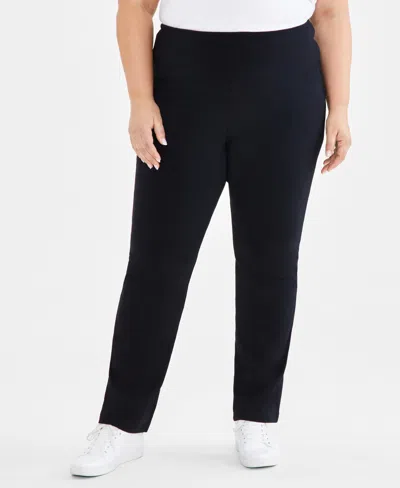 STYLE & CO PLUS SIZE HIGH-RISE BOOTCUT LEGGINGS, MACY'S EXCLUSIVE