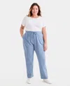 Style & Co Plus Size Knit Pull-on Pants, Exclusively At Macy's In Blue
