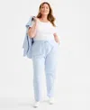 Style & Co Plus Size Knit Pull-on Pants, Exclusively At Macy's In Multi