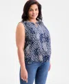 Style & Co Plus Size Printed Tank Top, Exclusively At Macy's