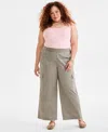 Style & Co Plus Size Pull-on Cargo Pants, Exclusively At Macy's In Sagebrush