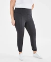 STYLE & CO PLUS SIZE PULL-ON PONTE KNIT PANTS, CREATED FOR MACY'S