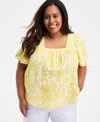 Style & Co Plus Size Short-sleeve Top, Exclusively At Macy's