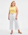 Style & Co Plus Size Wide-leg Cropped Pants, Exclusively At Macy's