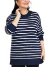Style & Co Plus Size Striped Tunic Sweater, Created For Macy's In Multi