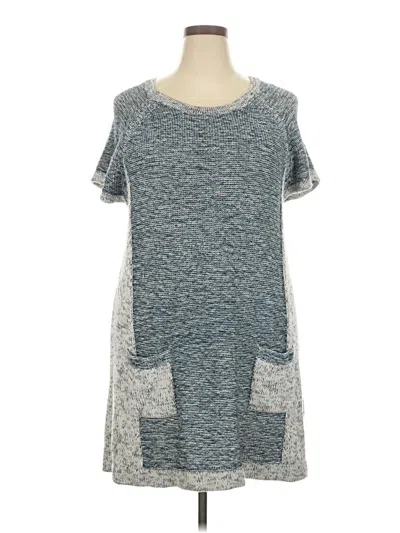 Pre-owned Style & Co Poncho In Blue