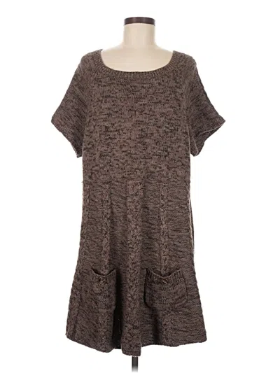 Pre-owned Style & Co Poncho In Brown