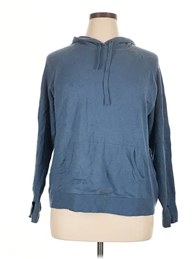 Pre-owned Style & Co Pullover Hoodie In Blue