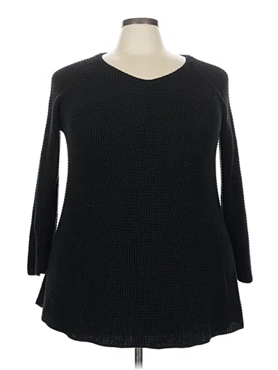Pre-owned Style & Co Pullover Sweater In Black