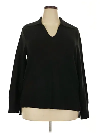 Pre-owned Style & Co Pullover Sweater In Black