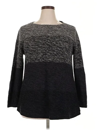 Pre-owned Style & Co Pullover Sweater In Black
