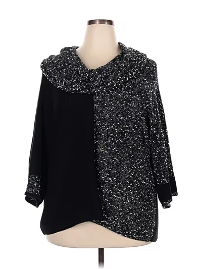 Pre-owned Style & Co Pullover Sweater In Black