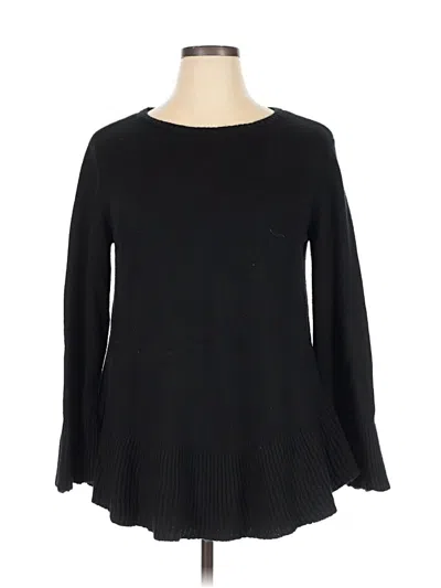 Pre-owned Style & Co Pullover Sweater In Black