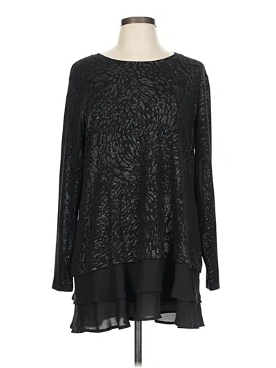 Pre-owned Style & Co Pullover Sweater In Black