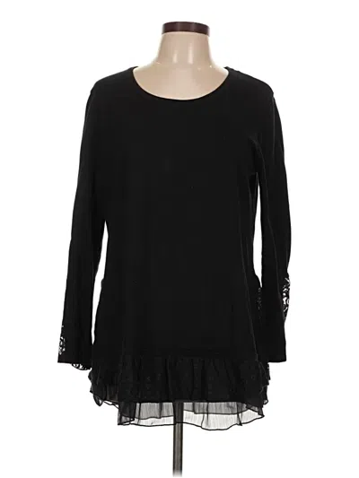 Pre-owned Style & Co Pullover Sweater In Black