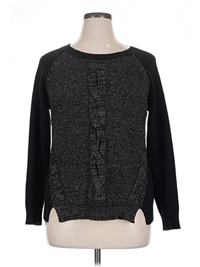 Pre-owned Style & Co Pullover Sweater In Black