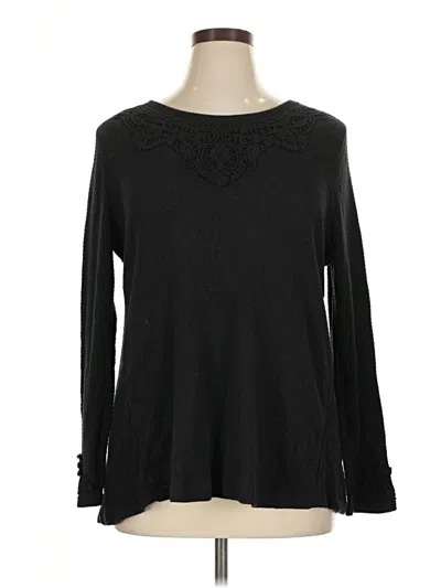 Pre-owned Style & Co Pullover Sweater In Black
