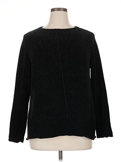 Pre-owned Style & Co Pullover Sweater In Black