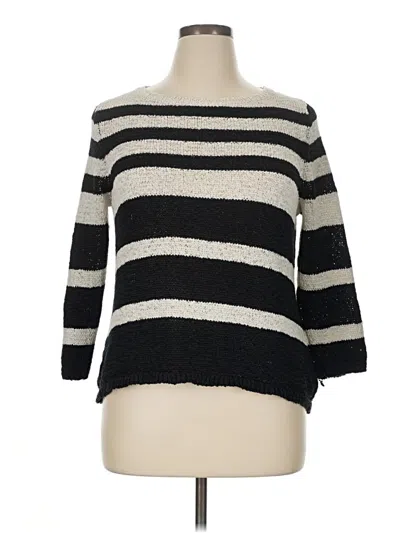 Pre-owned Style & Co Pullover Sweater In Black