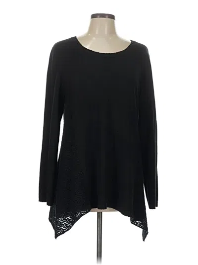 Pre-owned Style & Co Pullover Sweater In Black