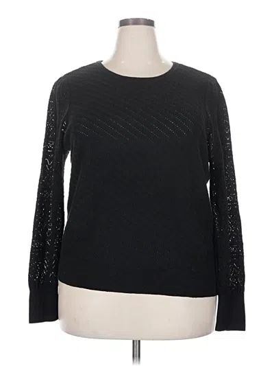 Pre-owned Style & Co Pullover Sweater In Black
