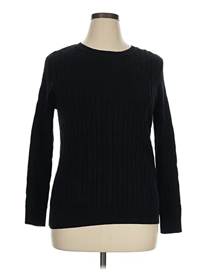 Pre-owned Style & Co Pullover Sweater In Black