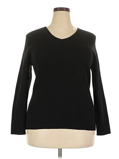 Pre-owned Style & Co Pullover Sweater In Black