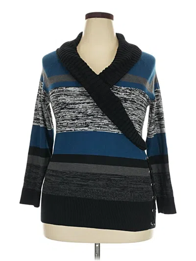 Pre-owned Style & Co Pullover Sweater In Blue