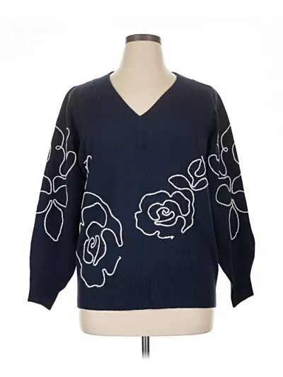 Pre-owned Style & Co Pullover Sweater In Blue