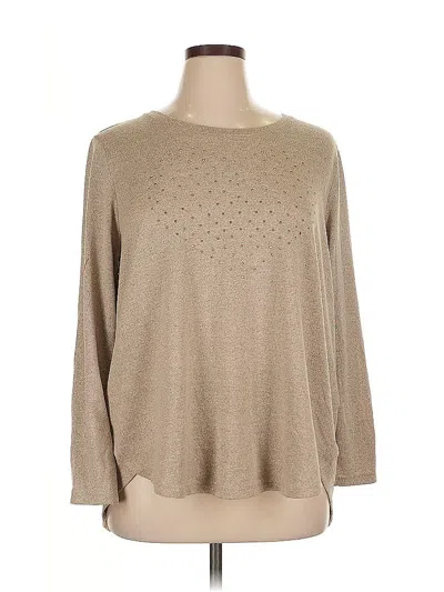 Pre-owned Style & Co Pullover Sweater In Brown
