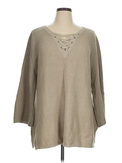 Pre-owned Style & Co Pullover Sweater In Brown
