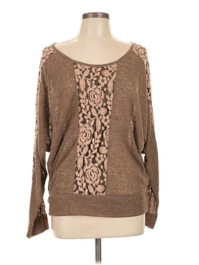 Pre-owned Style & Co Pullover Sweater In Brown