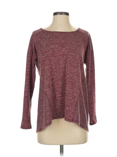 Pre-owned Style & Co Pullover Sweater In Burgundy