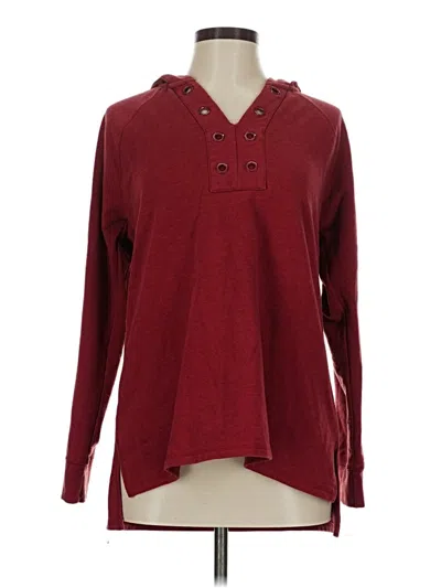 Pre-owned Style & Co Pullover Sweater In Burgundy