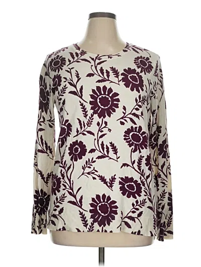 Pre-owned Style & Co Pullover Sweater In Burgundy